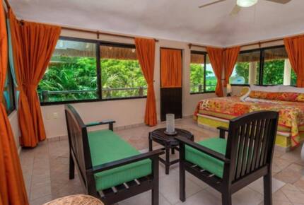 Upper terrace bedroom with king bed