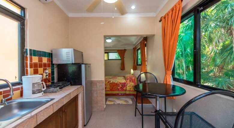 Studio apartment kitchenette