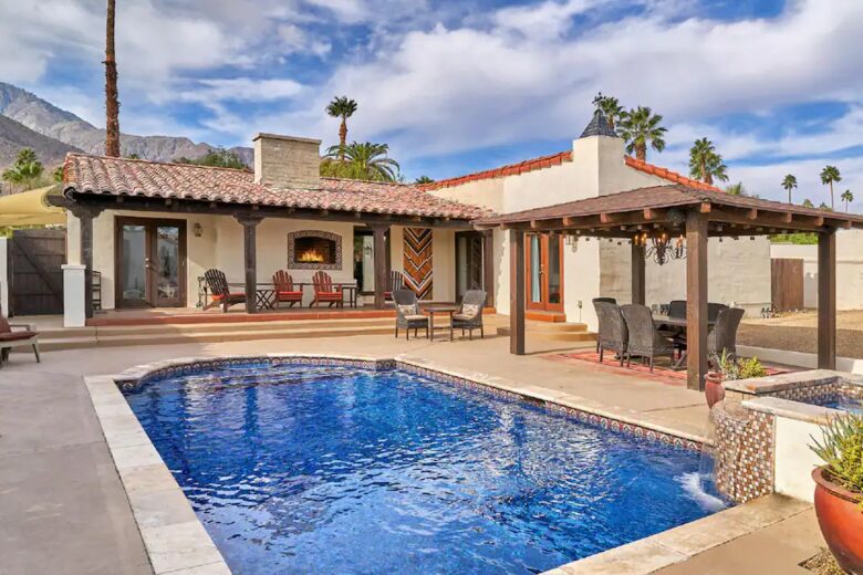 Home Exchange in Palm Springs, CA The Lone Palm House with a casita