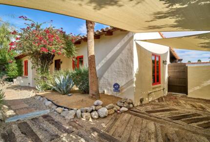Home Exchange in Palm Springs, CA paved and covered driveway