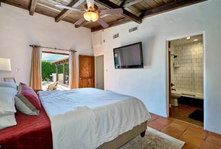 Home Exchange in Palm Springs, CA master suite in the main house