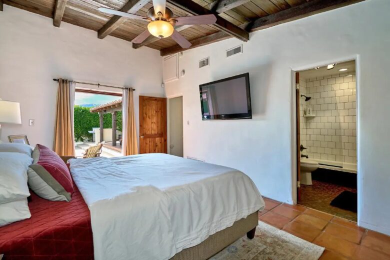 Home Exchange in Palm Springs, CA master suite in the main house