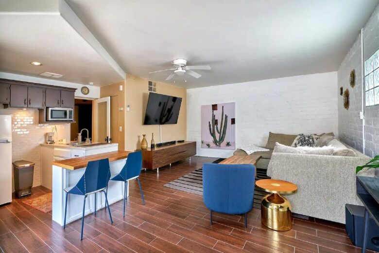 Home Exchange in Palm Springs, CA casita living room