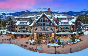 Crystal Peak Lodge view from ski slope