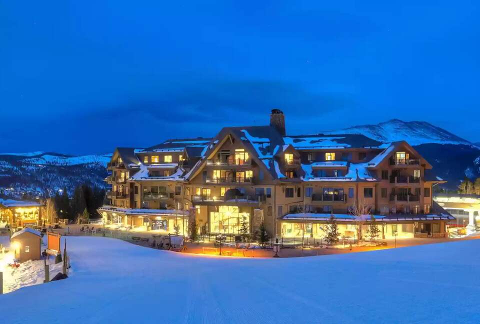 Night view from slope side