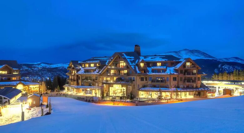 Night view from slope side