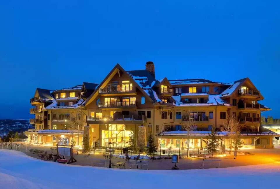 Night view from slope side