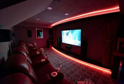 Home Exchange in Austin, TX at night settle in for a movie