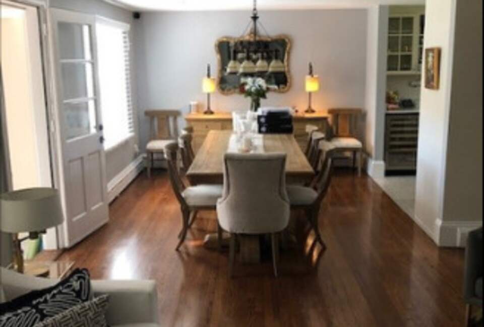 Open dining room