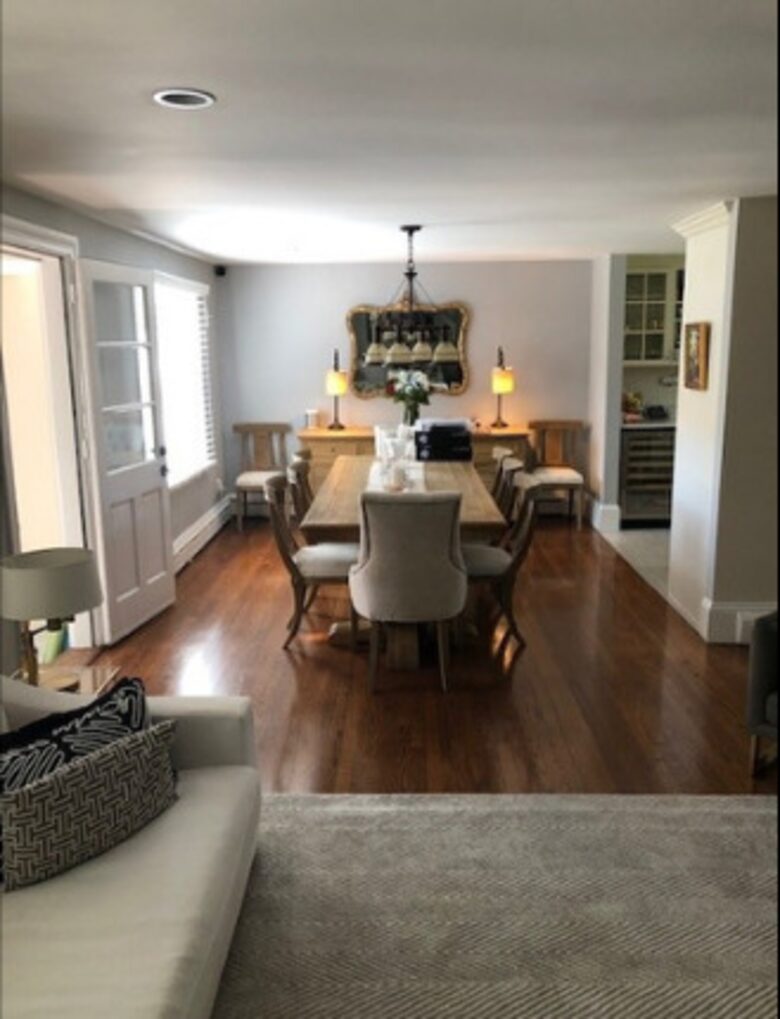 Open dining room