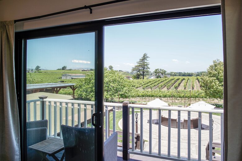 Home Exchange in Napa, CA balcony view