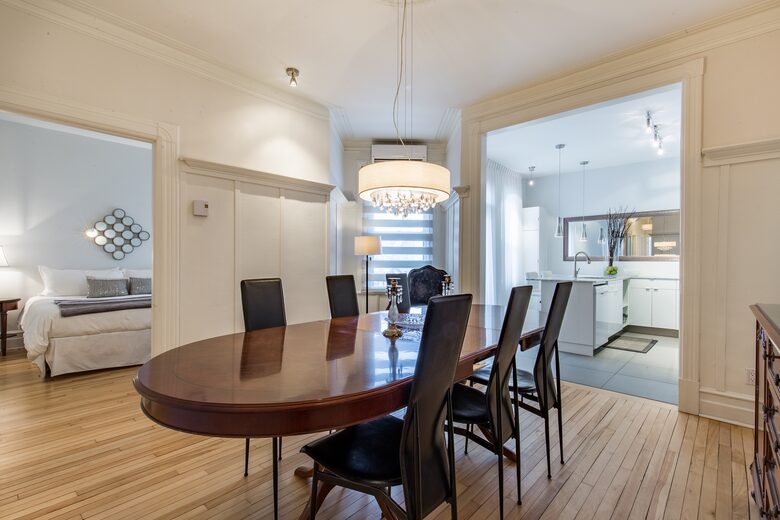 Home Exchange in Montreal, Quebec formal dining space