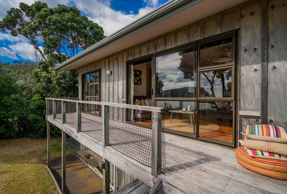 Home Exchange in Ferry Landing, Waikato, NZ patio into second living