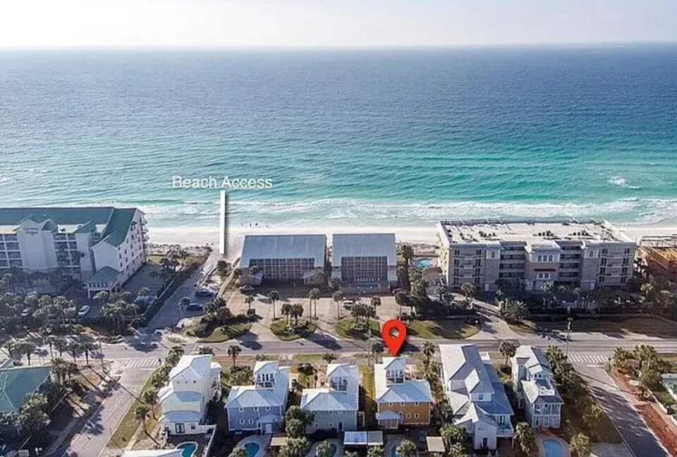 View of beach entrance