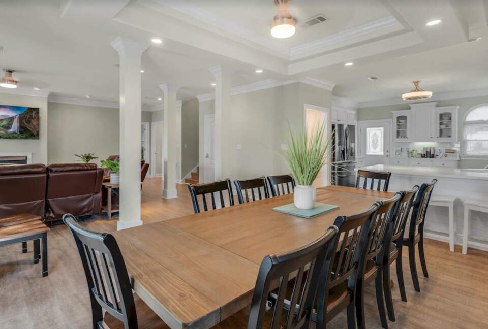 Open dining room