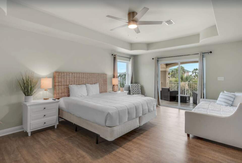 Bedroom with patio access