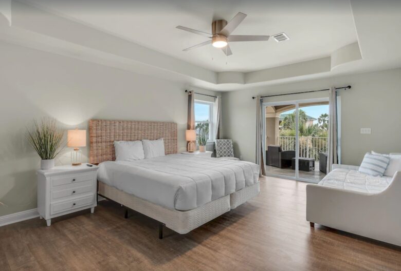 Bedroom with patio access