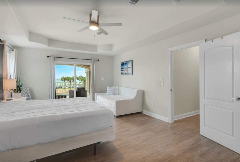 Bedroom with patio access