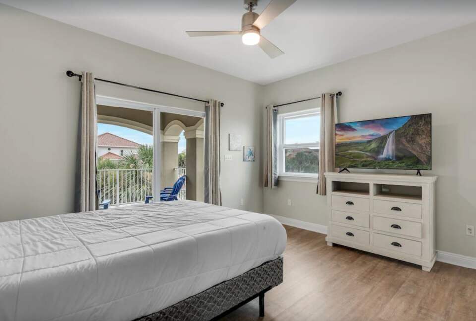 Bedroom with patio access