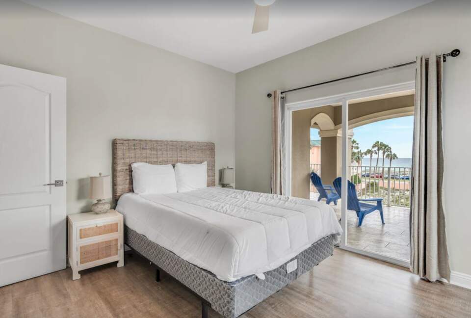 Bedroom with patio access