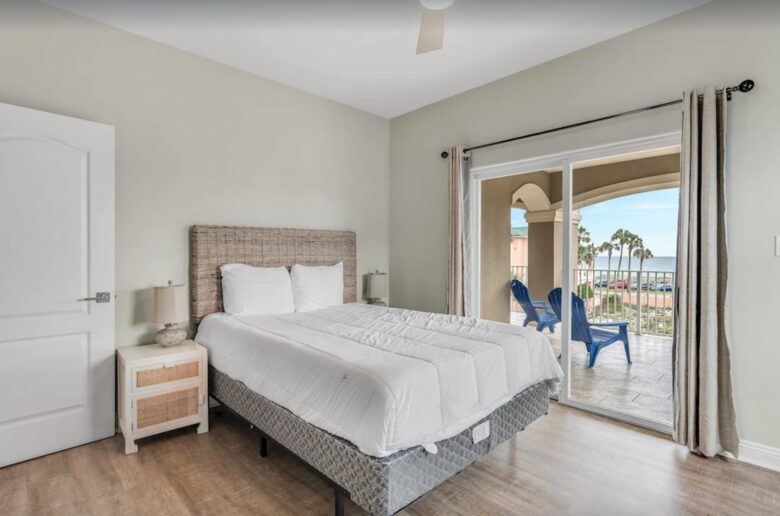 Bedroom with patio access