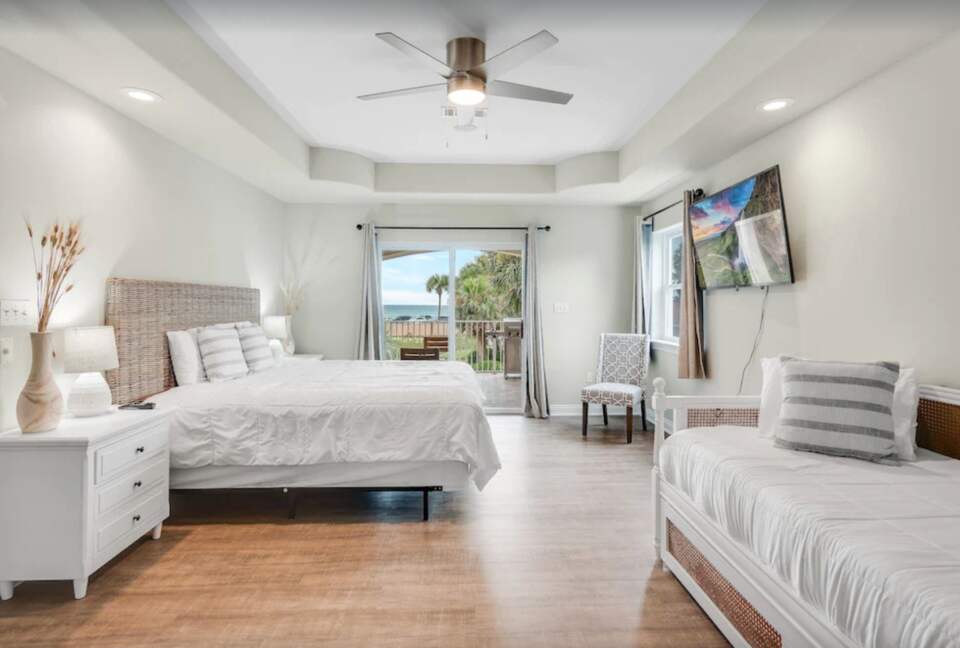 Bedroom with patio access