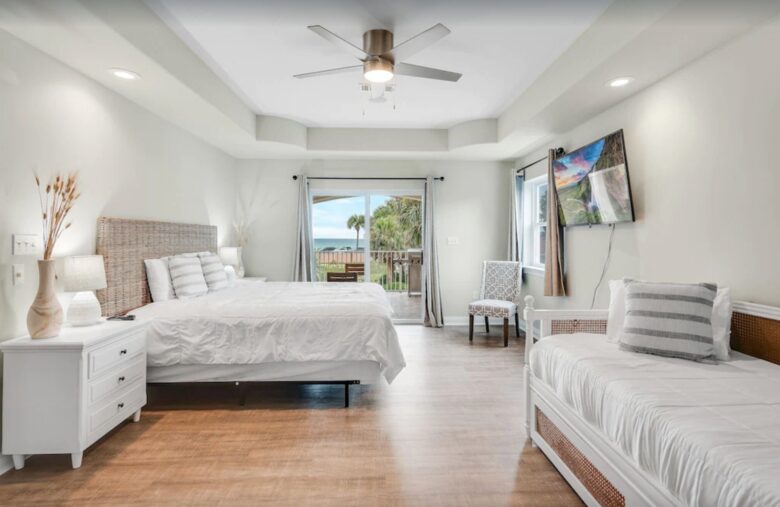 Bedroom with patio access