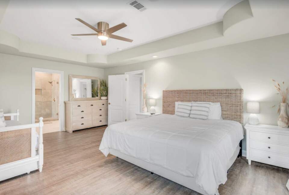 Bedroom with patio access