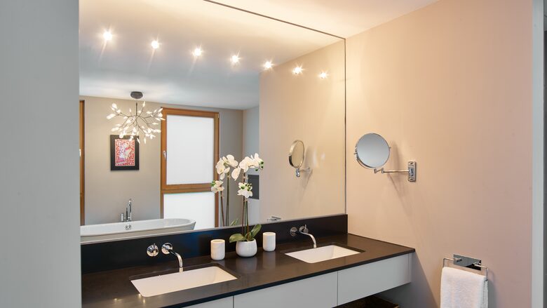 Master Ensuite with Stand alone tub and TV