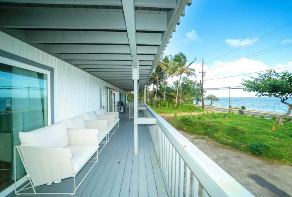 Ocean views from the porch