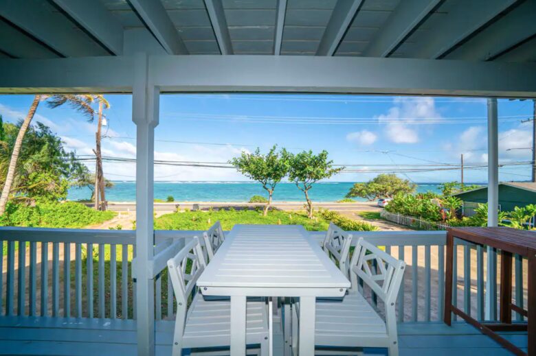 Ocean views from the porch