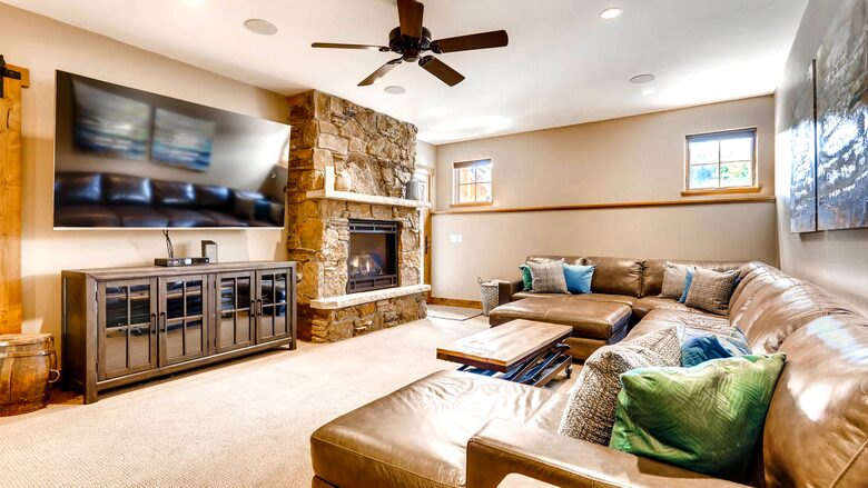 Home Exchange in Breckenridge, CO bonus room with large tv