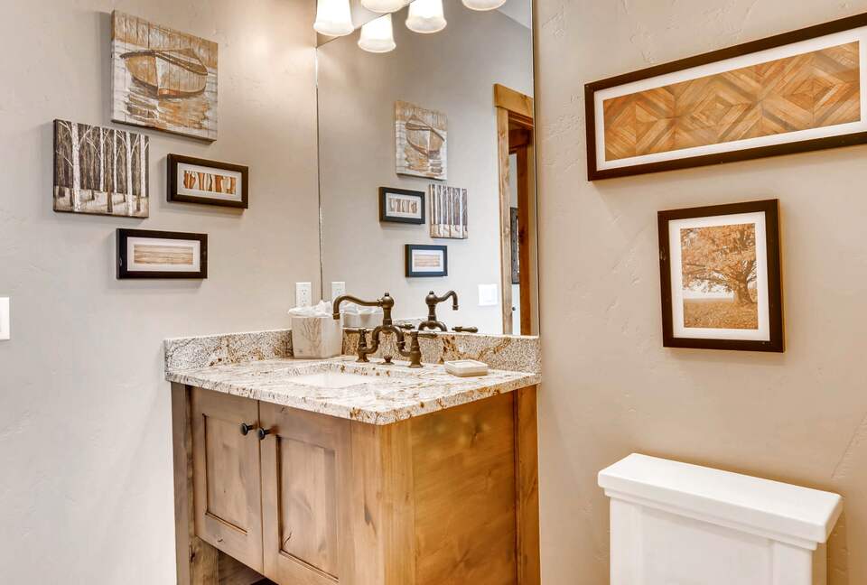 Home Exchange in Breckenridge, CO main floor powder bath