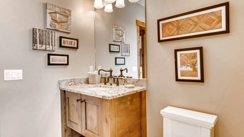 Home Exchange in Breckenridge, CO main floor powder bath