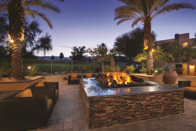Home Exchange in Pam Desert, CA fire pit