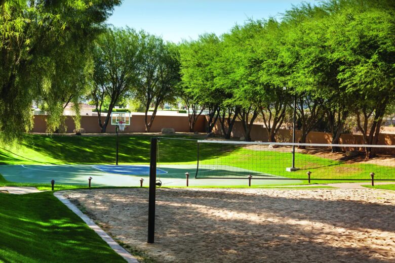 Home Exchange in Pam Desert, CA basketball and beach volleyball