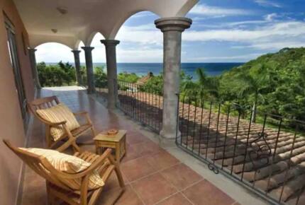 Home Exchange in Tola, Rivas, Nicaragua upper patio with water view