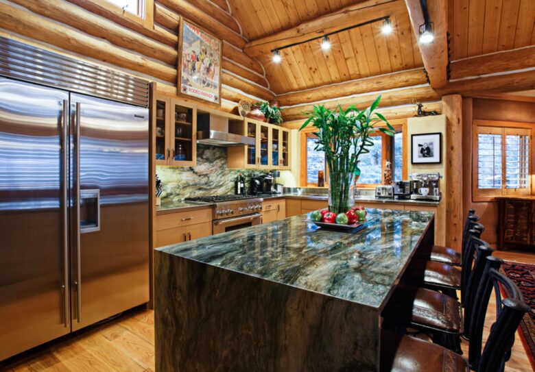 Updated kitchen with spacious island