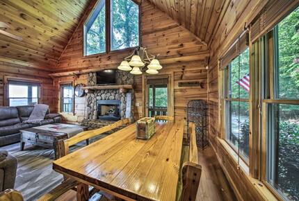 Home Exchange in Morganton, GA Blue Ridge Mountain dining room
