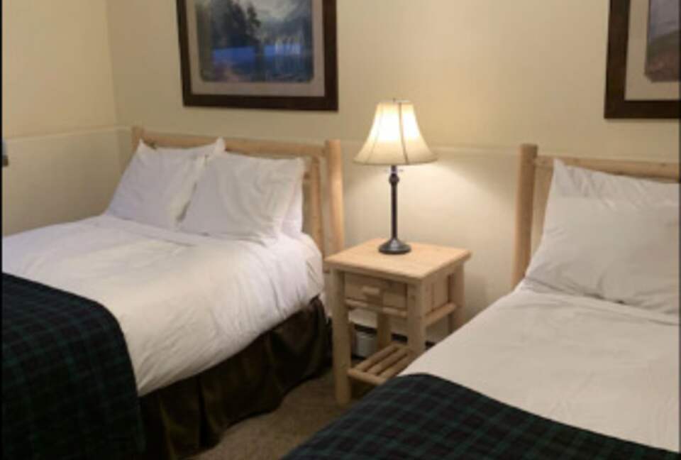 Lower level two double beds