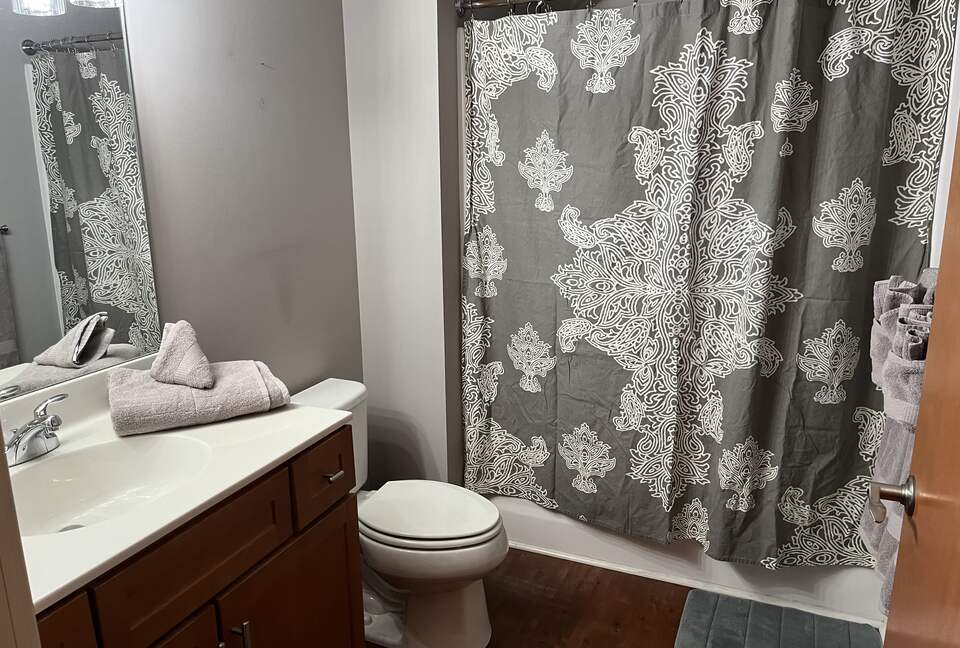 Home Exchange in Louisville, KY, renovated bathroom