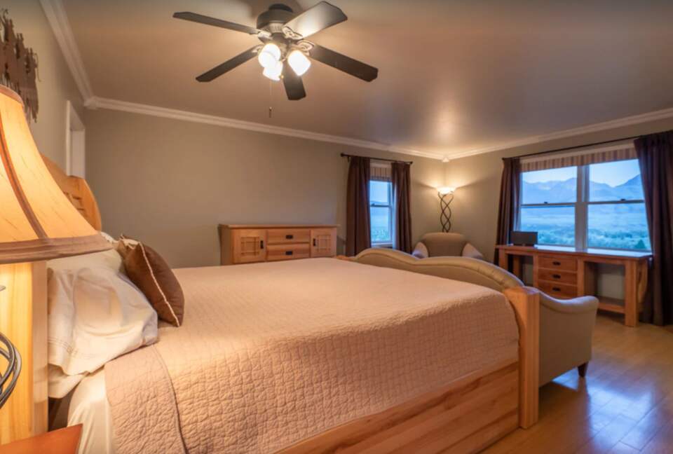 Master suite with views