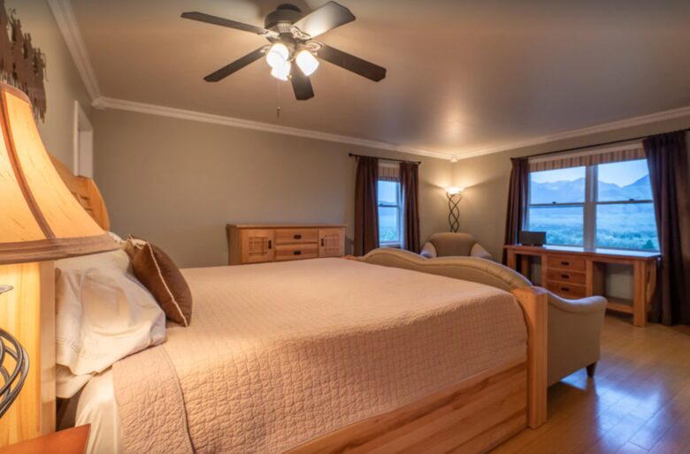 Master suite with views