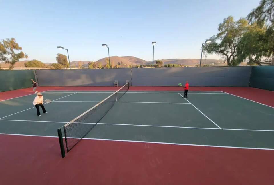 Private tennis court
