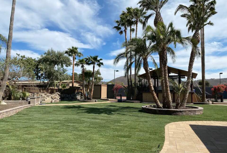 The Estate at Rancho between the house and tennis court