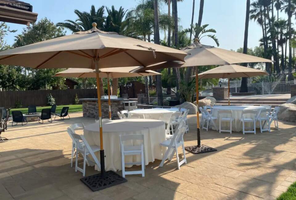 Set up for 30 guests