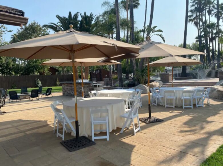 Set up for 30 guests