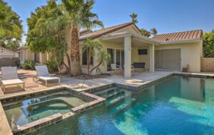 Outdoor pool and spa