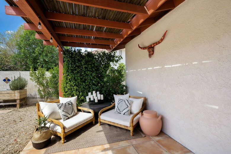 Home Exchange in La Quinta, CA stunning outdoor furniture