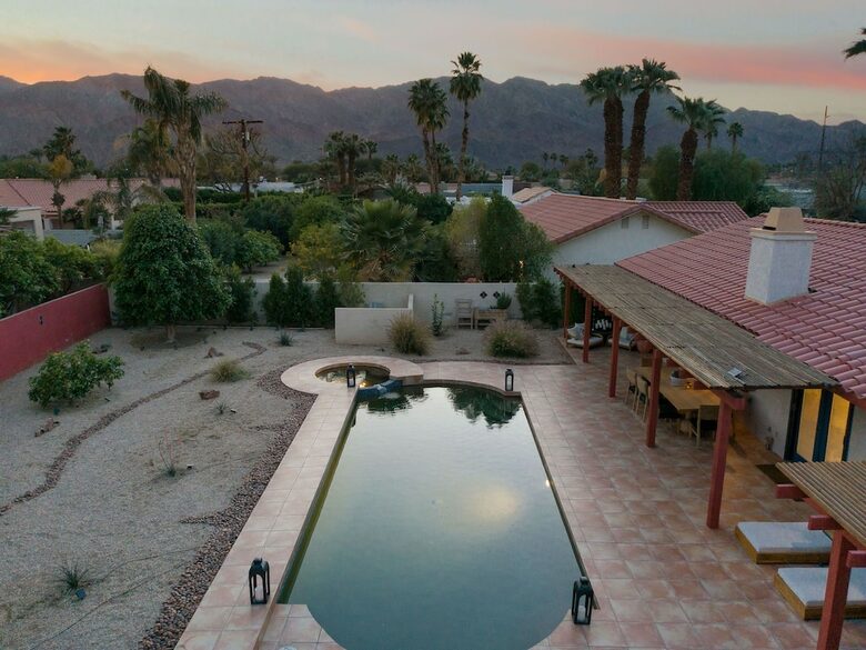 Home Exchange in La Quinta, CA huge yard and pool